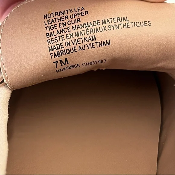 NORDSTROM Trinity Lug Sole Leather Loafer In Pink Peach NEW - Picture 12 of 13